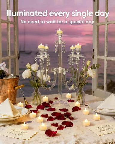 Amagic 150pack tealights with easy battery replacement for long use