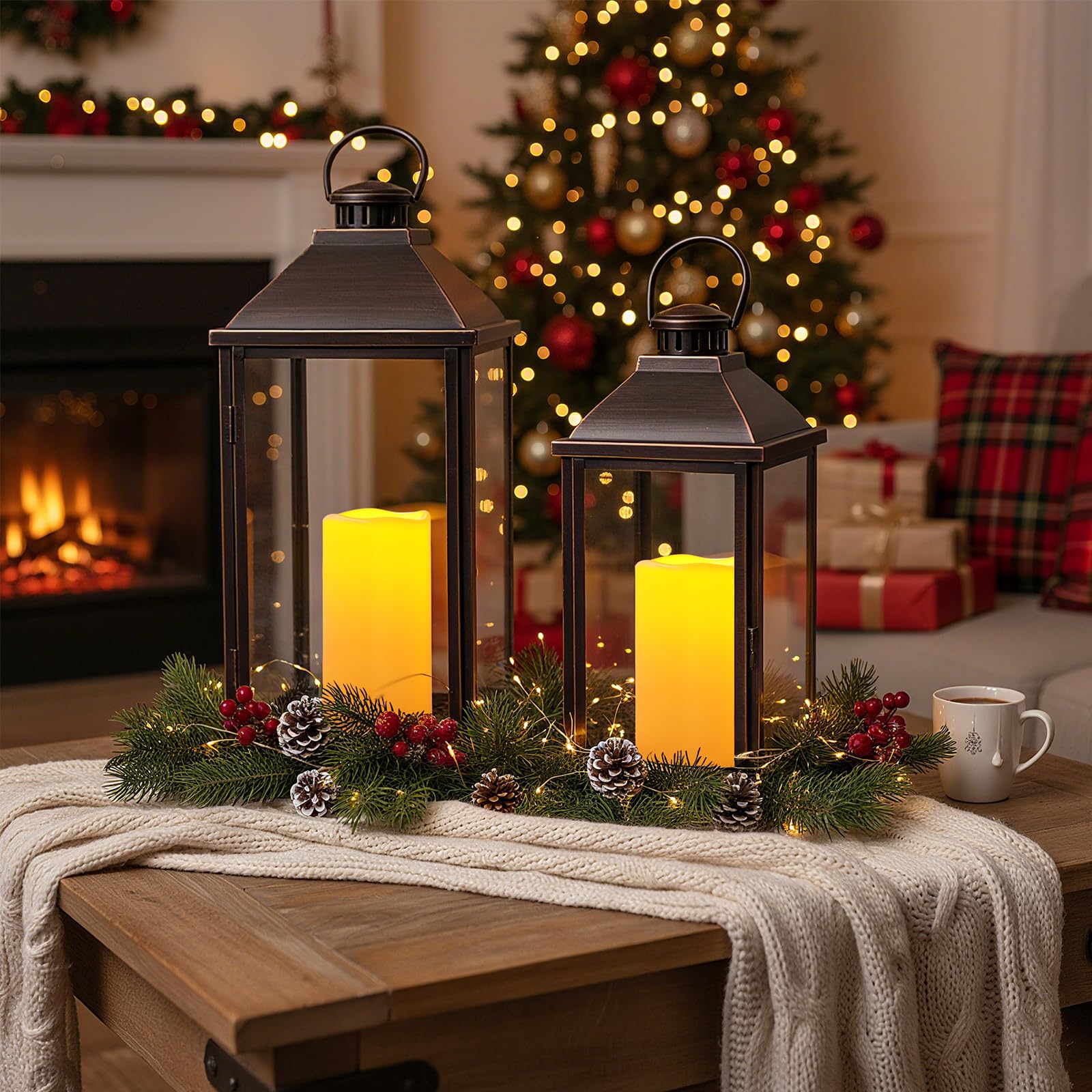 Amagic amber flicker LED glow mimics real flame in cozy spaces
