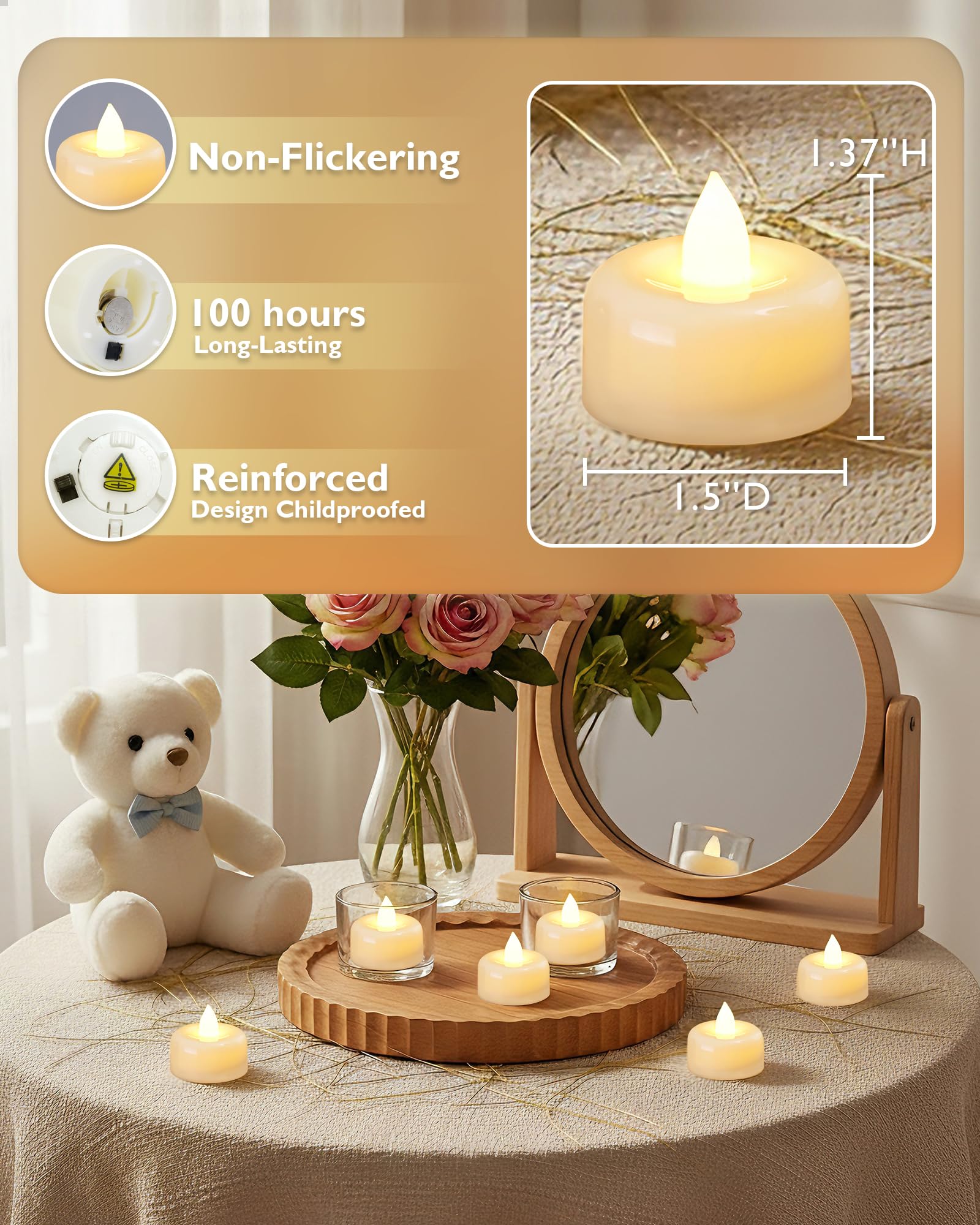 Amagic safe candle alternative option for homes and events
