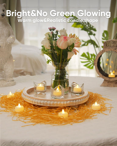 Amagic tealights for wedding table centerpiece and romantic ambiance