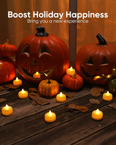 Amagic wedding decor tealights provide safe flicker-free glow