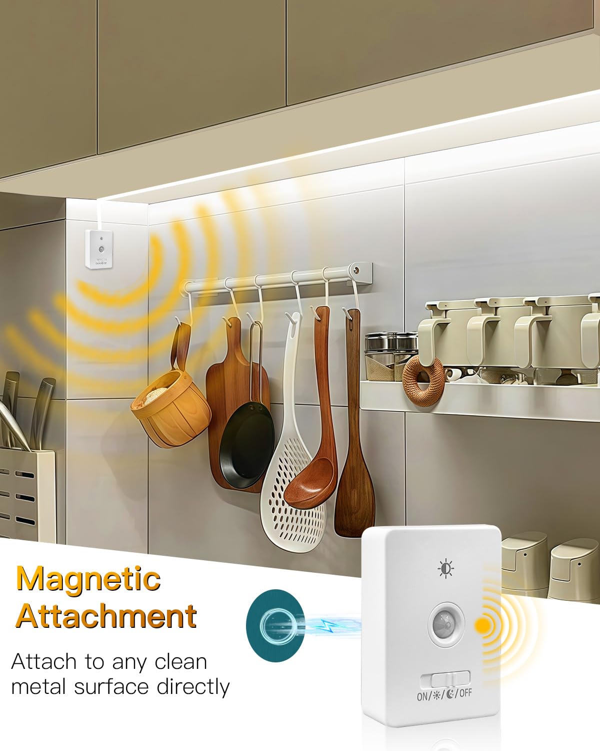 Amagle magnetic mounting with adhesive plates supports easy installation