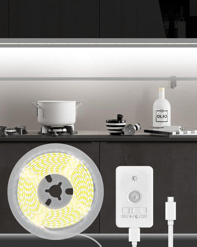 Amagle versatile lighting for stairs, shelves, and displays with motion sensing