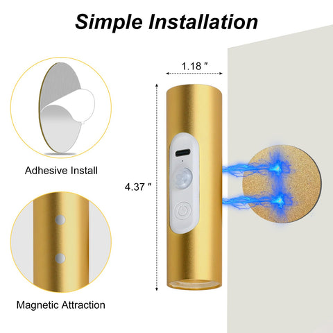 Amagle wireless night light in hallway supports safe late-night navigation.