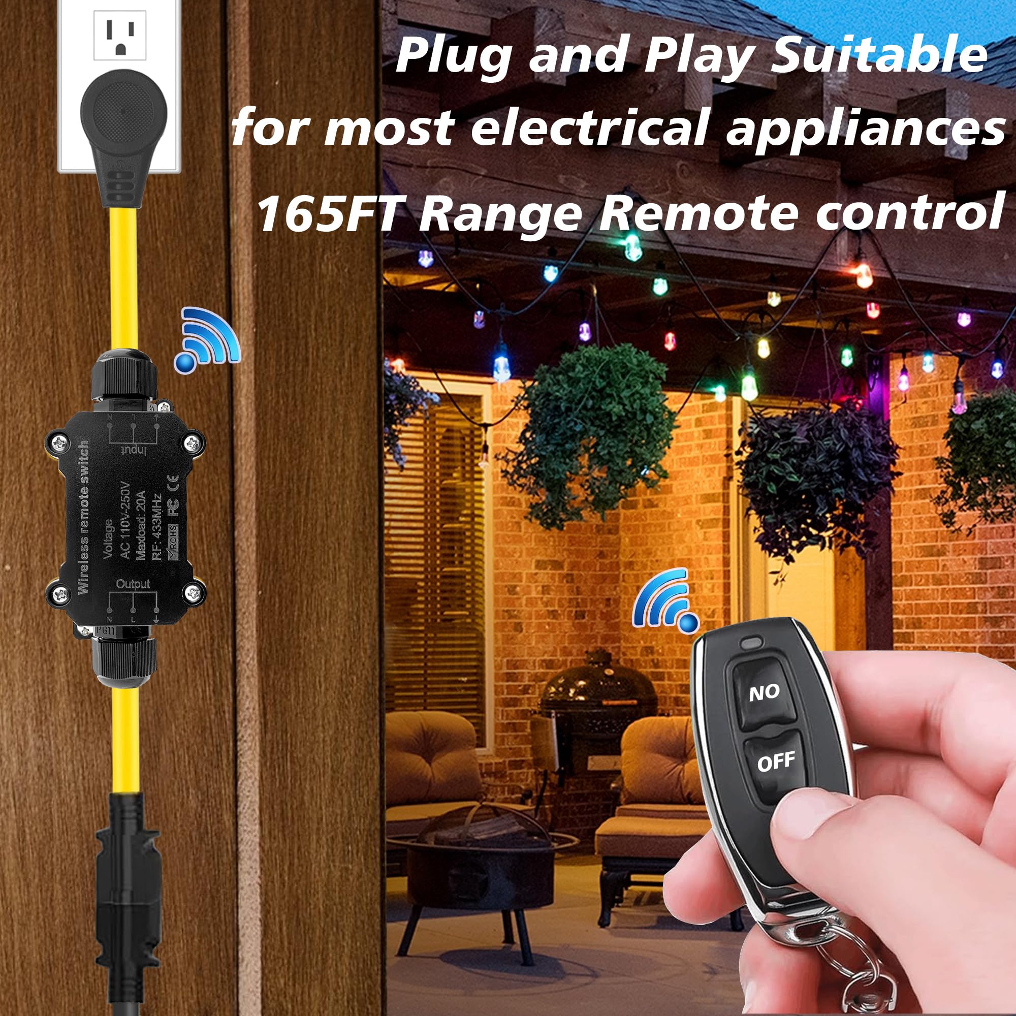 AMAKE kit includes receiver and two remotes for ready-to-use setup