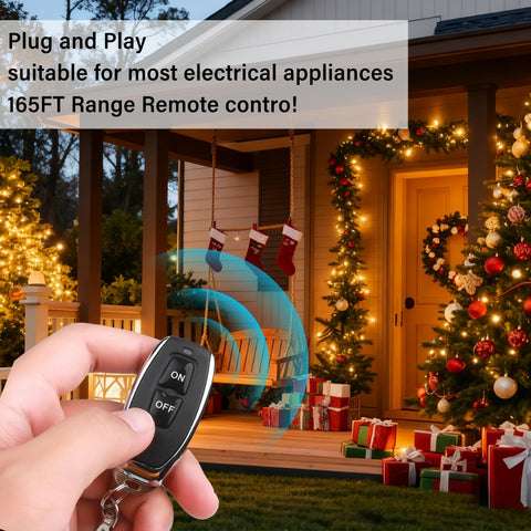 AMAKE plug-and-play receiver with yellow power cord for easy setup