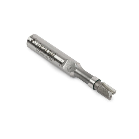 Amana Tool 47222-S miniature flush trim plunge bit with upper ball bearing for precise template routing