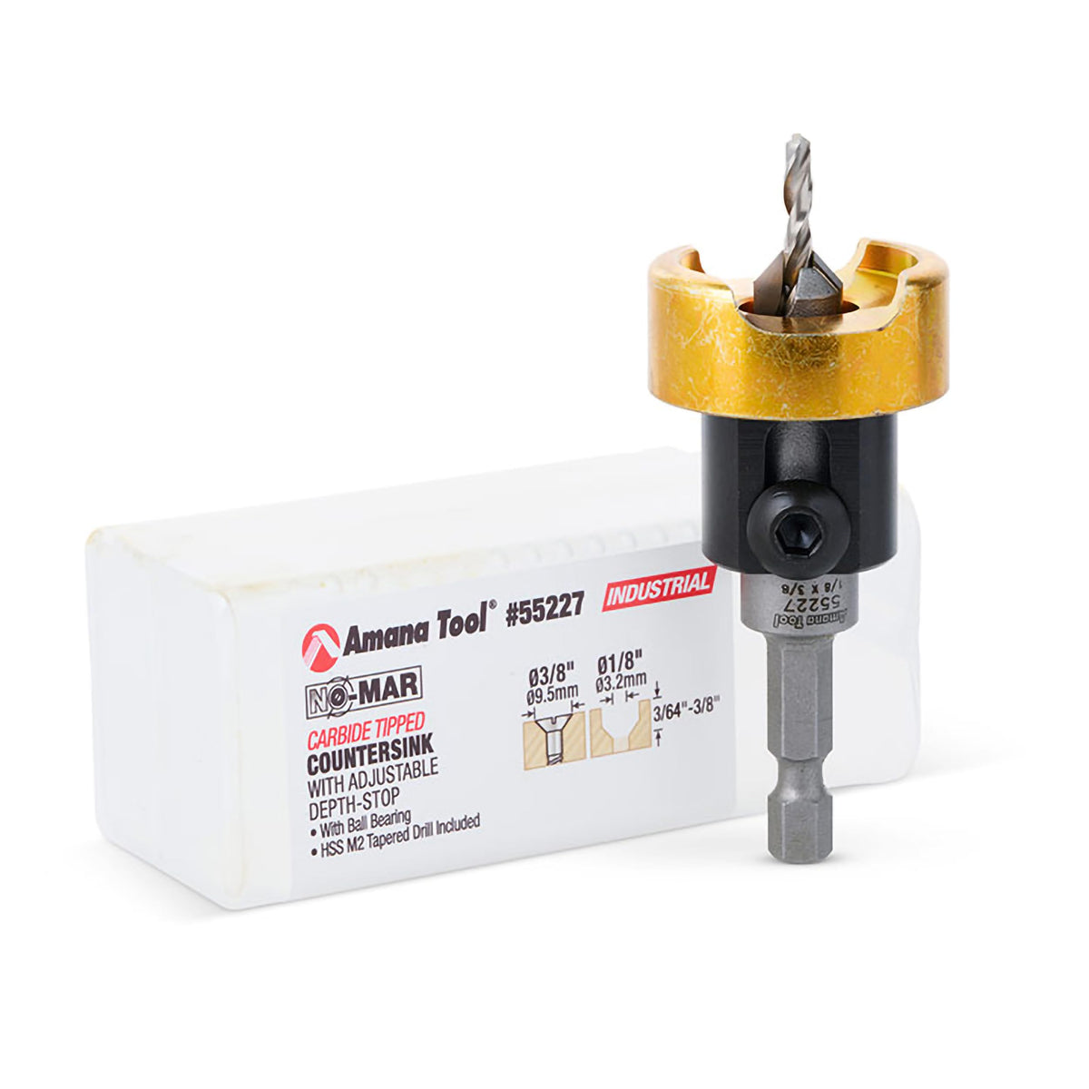 Amana Tool 55227 countersink at 82 degrees for precise flush joints