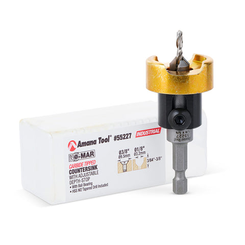 Amana Tool 55227 countersink at 82 degrees for precise flush joints