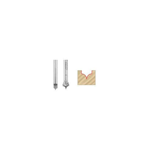 Amana Tool 56125 router bit in wood ideal for lettering and signmaking edge work