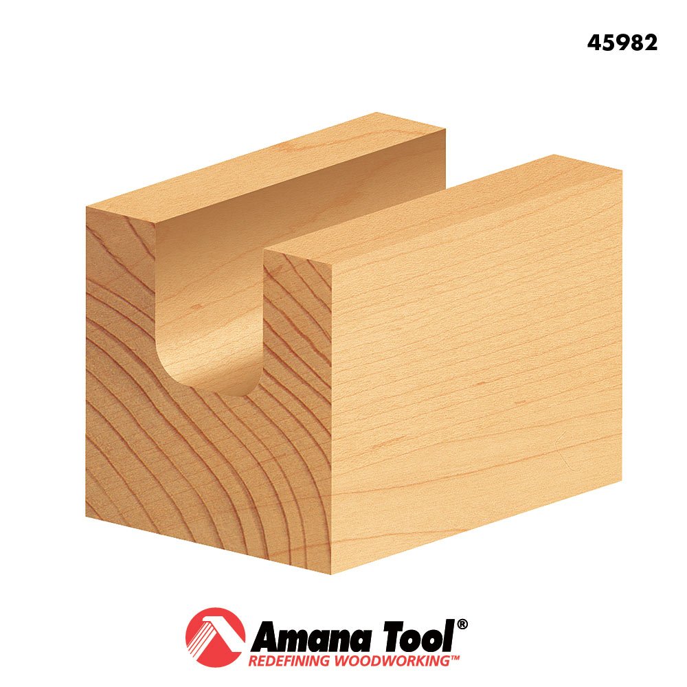 Amana Tool bowl and tray plunge bit carbide tipped for long-lasting cuts