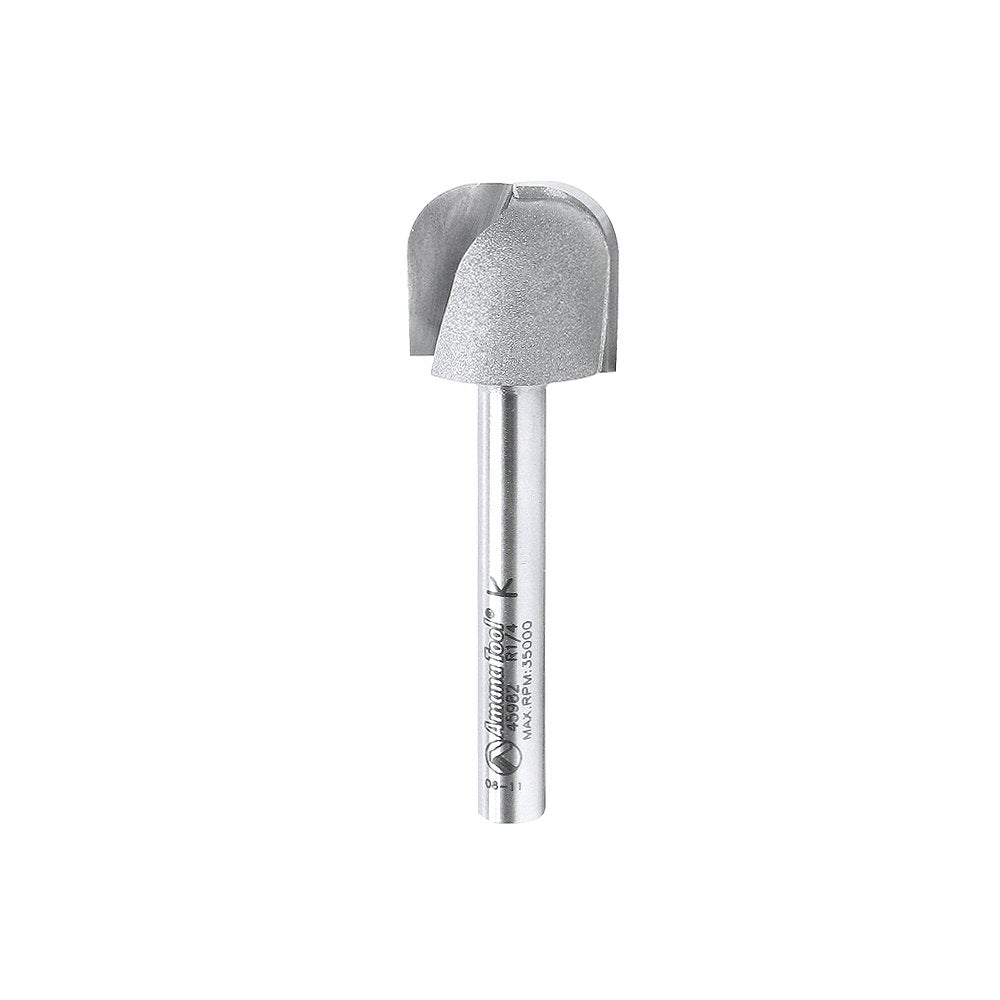 Amana Tool bowl and tray plunge bit with flat bottom for clean pockets