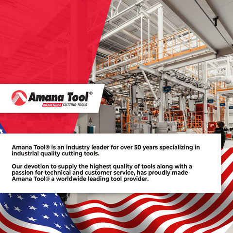 Amana Tool open-space design aids chip evacuation and keeps tools cool.