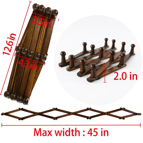 AMAPON accordion coat rack folded storage demonstrates space-saving design.