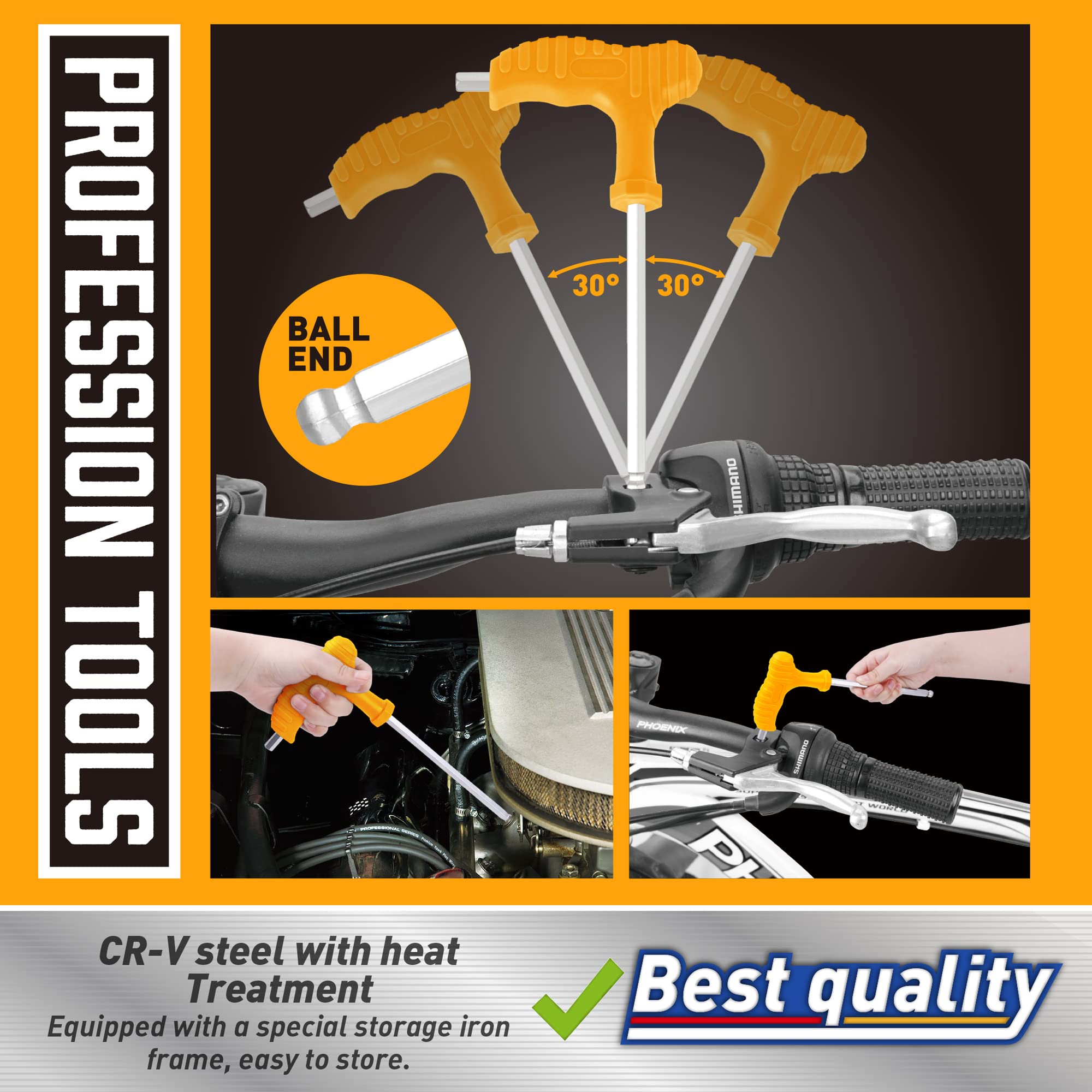 Amartisan 6150 chromium vanadium steel construction offers robust durability.