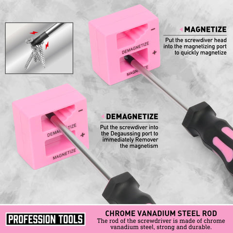Amartisan magnetic bit holder keeps bits secure during assembly.