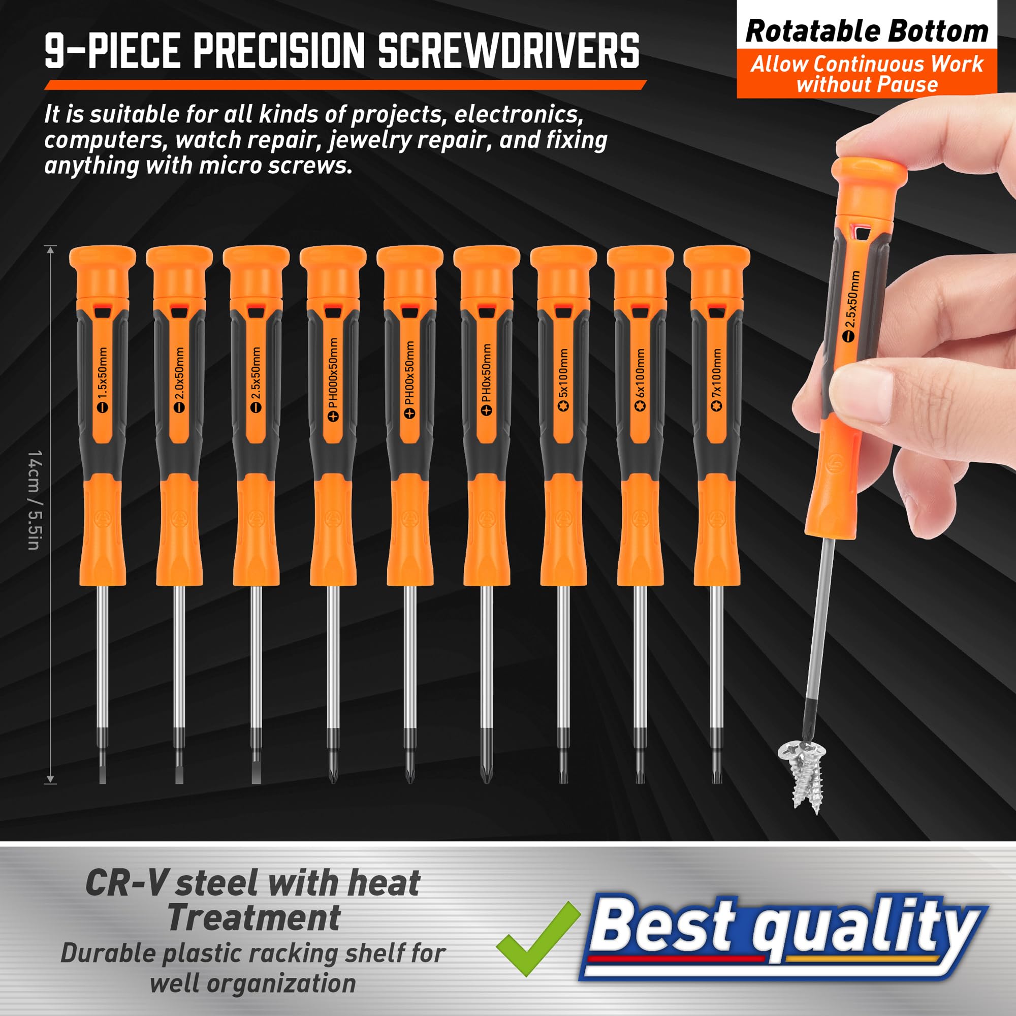 Amartisan magnetizer demagnetizer tool for easy retrieval of dropped screws
