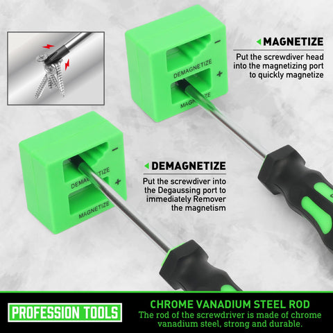 Amartisan magnetizer demagnetizer tool for easy retrieval of screws and metal parts.
