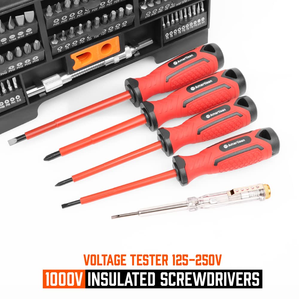 Amartisan plastic racking keeps tools organized and accessible.