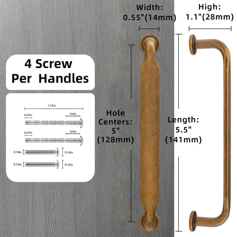 Amasideca cabinet pull shown from a side-angle highlighting vintage curves