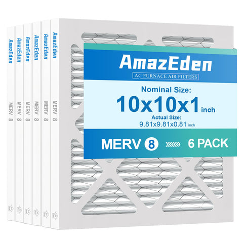 AmazEden 10x10x1 filter front view for easy replacement.