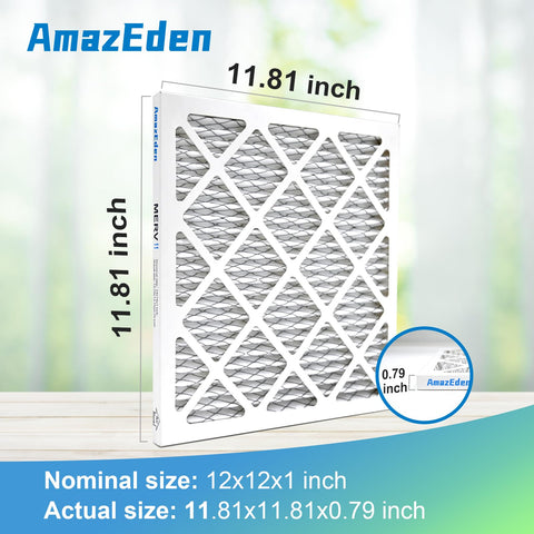 AmazEden filter offers quick install without tools for 12x12x1 slot