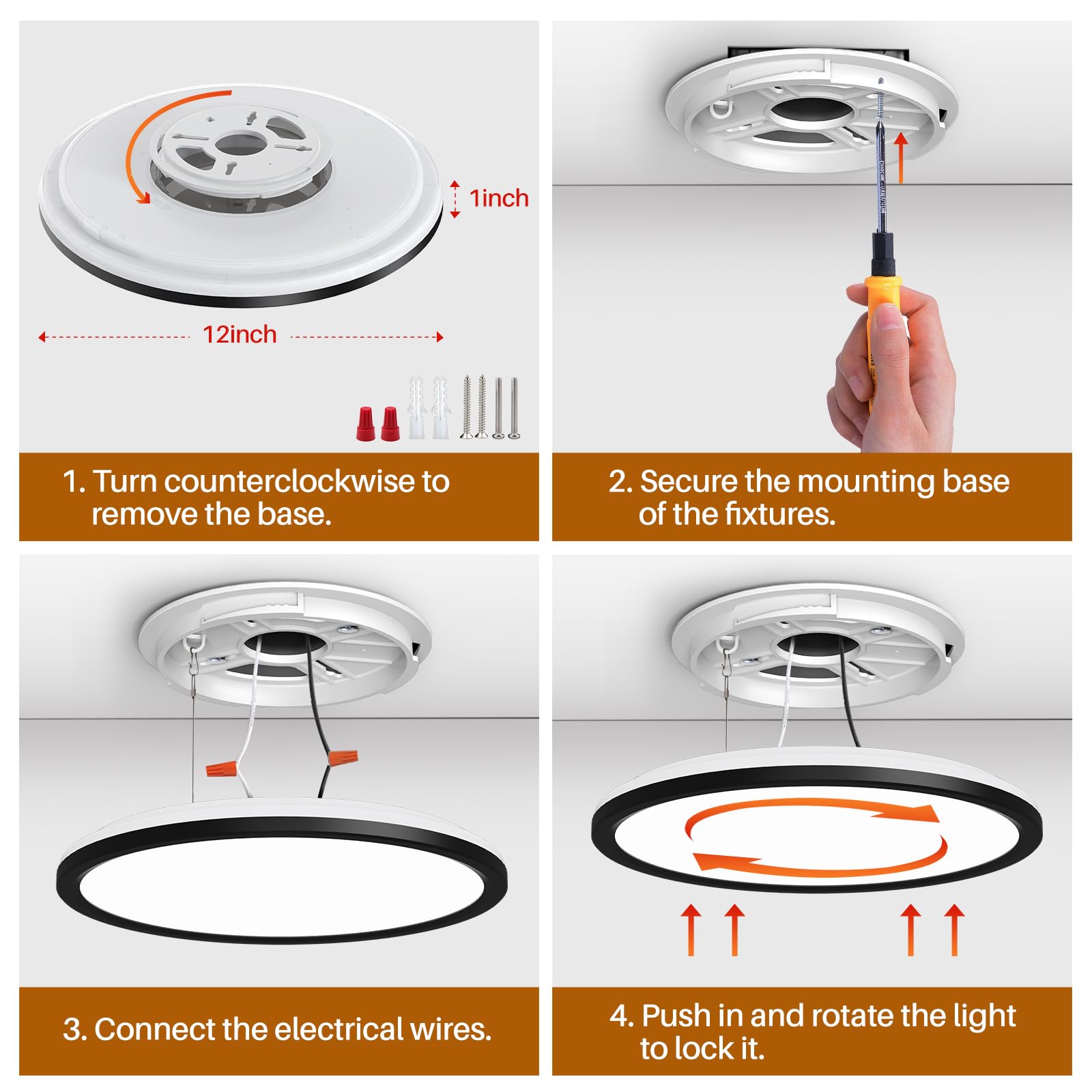 AmazeFan 2400 lumens main light delivers bright, clear illumination