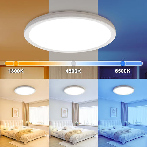 AmazeFan 24W 2400LM ceiling light delivering bright, even illumination for any room.