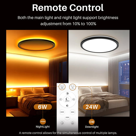 AmazeFan color temperature range from 3000K to 6500K for versatile moods