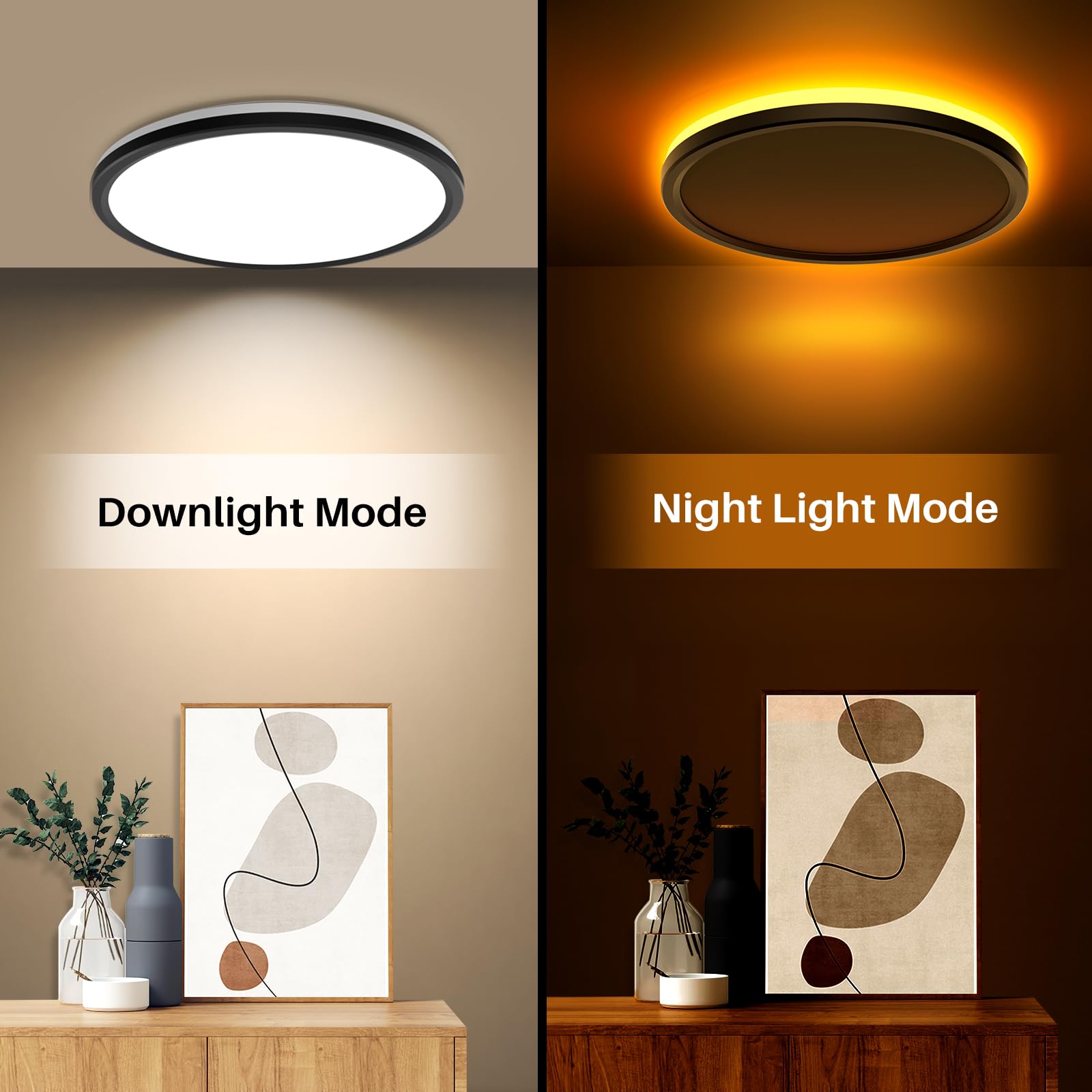 AmazeFan dimmable brightness from 10% to 100% for customized lighting