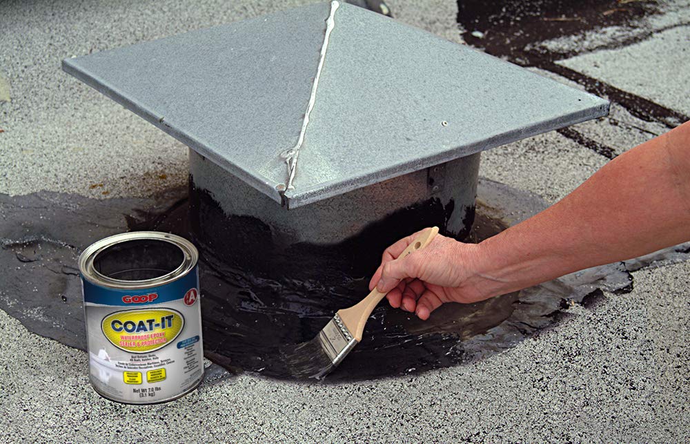 Amazing GOOP Coat-It epoxy sealer kit fast-drying film after application.