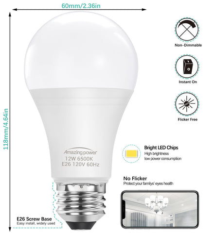Amazing power cool-running design reduces heat and extends bulb life.