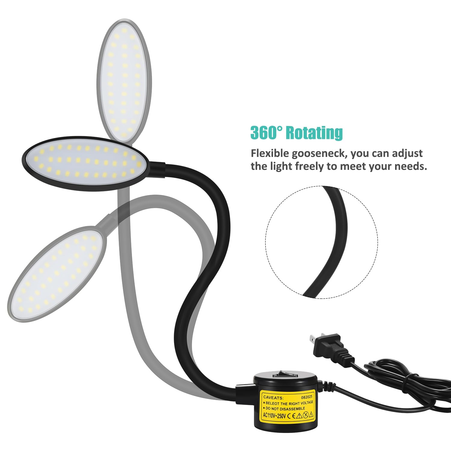Amazing Power daylight 450 lumens provides clear visibility for tasks.