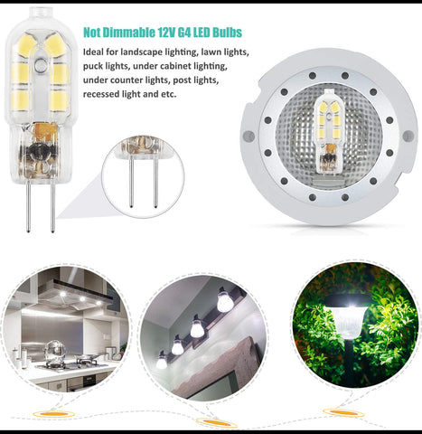 Amazing power G4 LED bulb base closeup with standard G4 bi-pin connectors