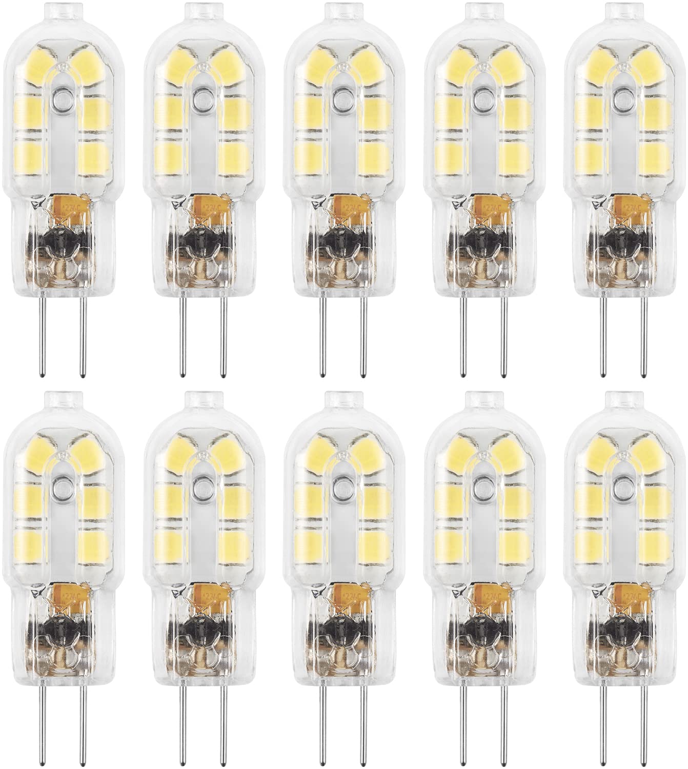Amazing power G4 LED bulb front view showing energy-saving 12V replacement