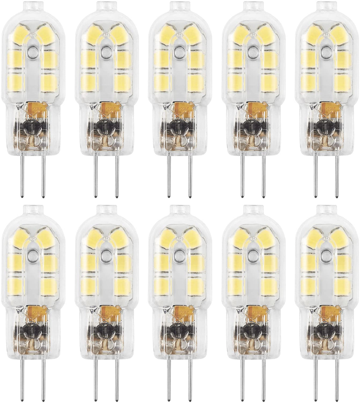 Amazing power G4 LED bulb front view showing energy-saving 12V replacement