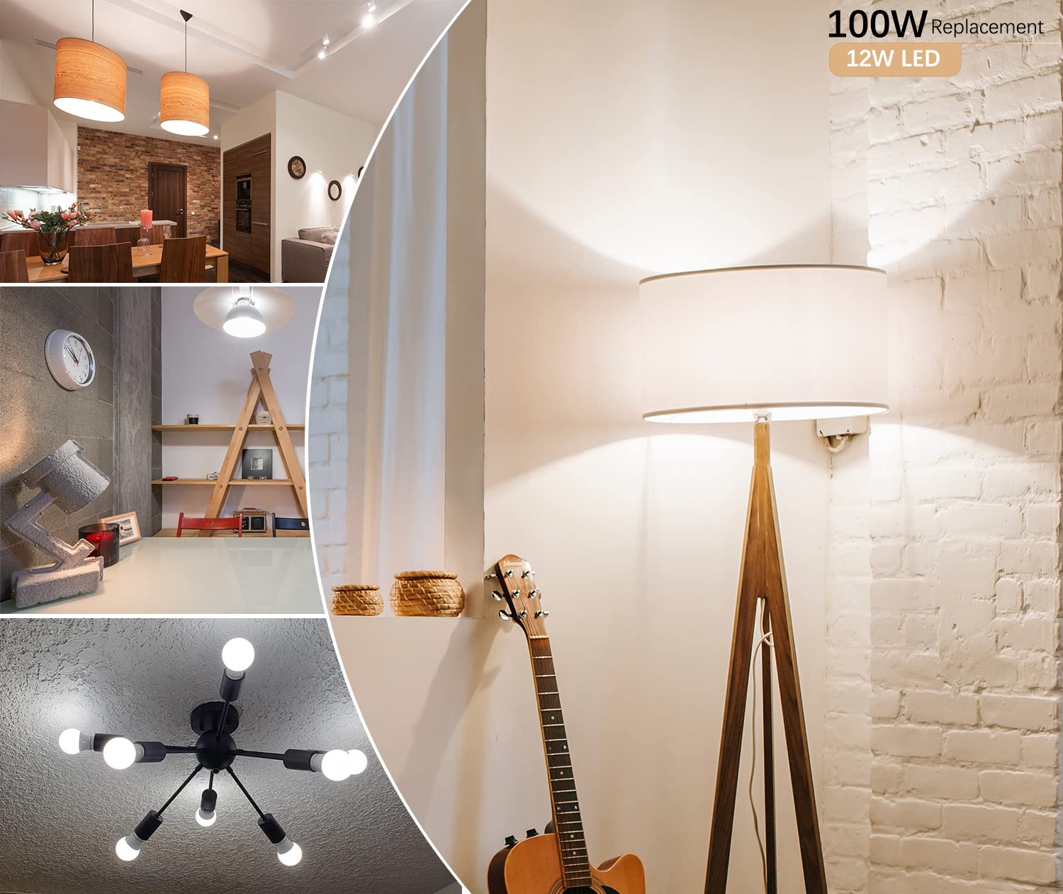 Amazing power daylight bulbs enhance kitchens and hallways with clear visibility.