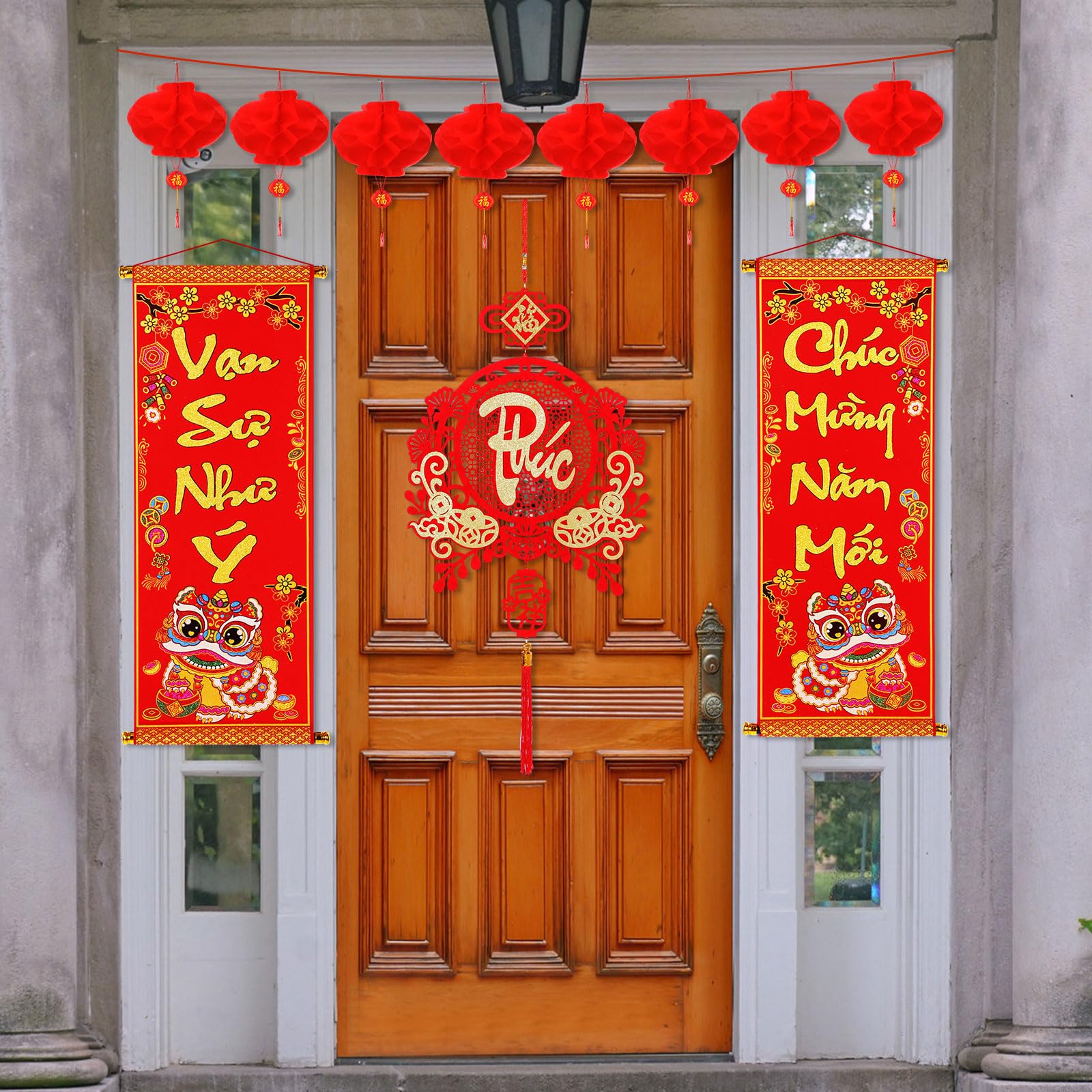 AmazingSpark Tet spread layout helps visualize a complete Spring Festival arrangement for living spaces.
