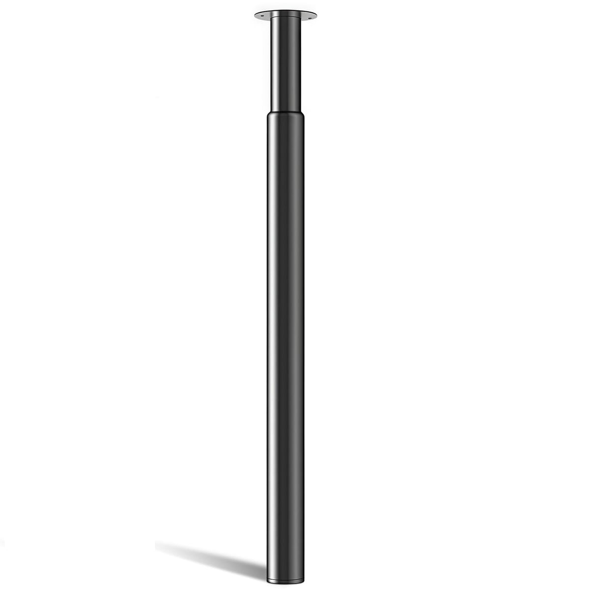 Amazing Tour adjustable table leg in black, height adjustable from 28 to 43 inches