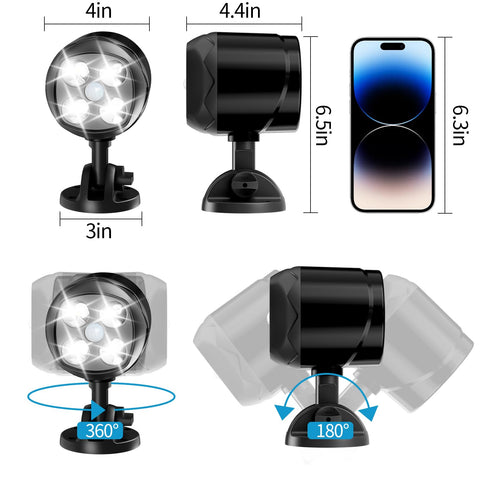 Ambaret easy-install outdoor light using four D-cell batteries