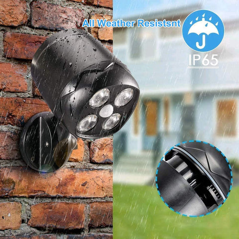 Ambaret IP65 waterproof outdoor light withstands rain near trash area