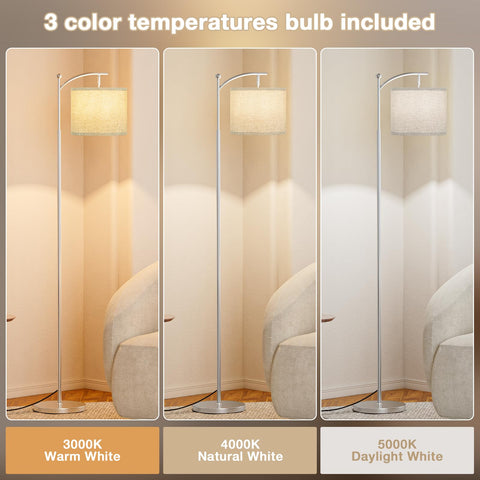 Ambimall 9W LED bulb with three temperatures for warm to bright tasks.