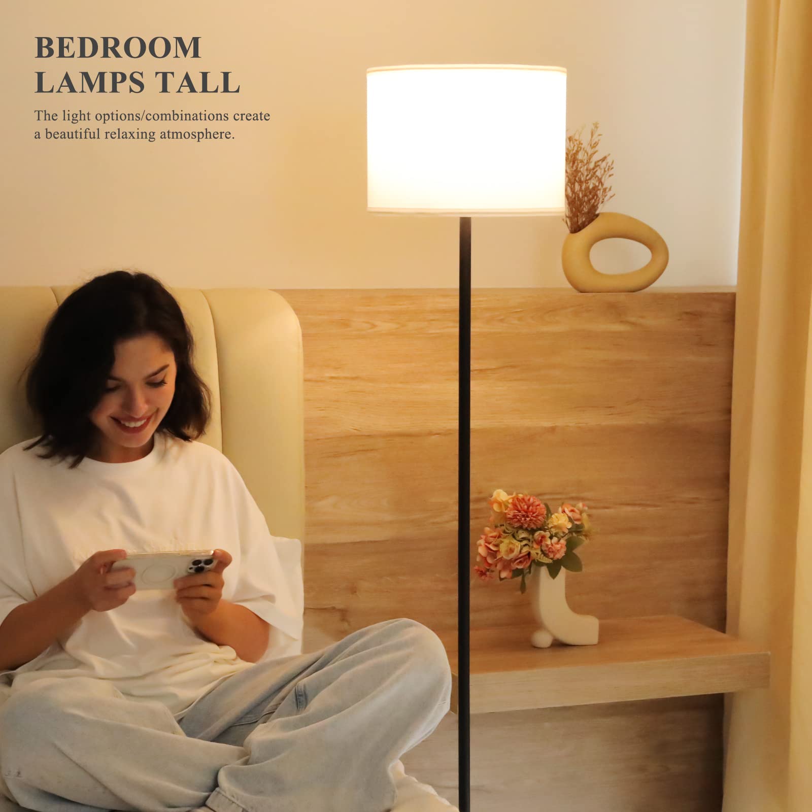 Ambimall 60-inch floor lamp ideal for reading beside a recliner.