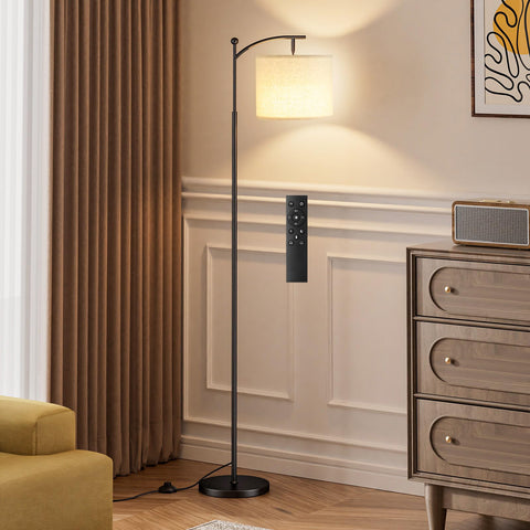 Ambimall 60-inch floor lamp with remote and bulb for flexible, dimmable lighting.