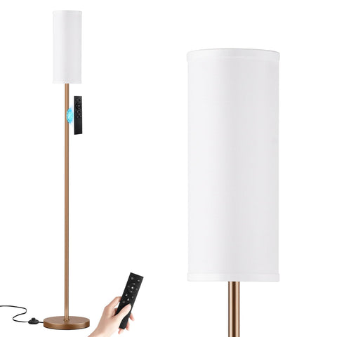 Ambimall 64'' floor lamp with remote control for easy lighting adjustments in living rooms.