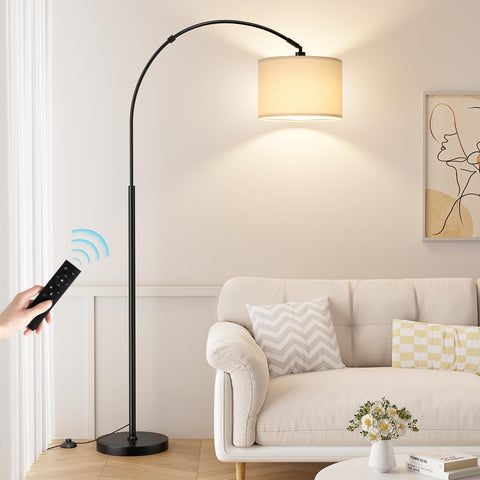 Ambimall 70-inch dimmable arc lamp with remote for effortless lighting control
