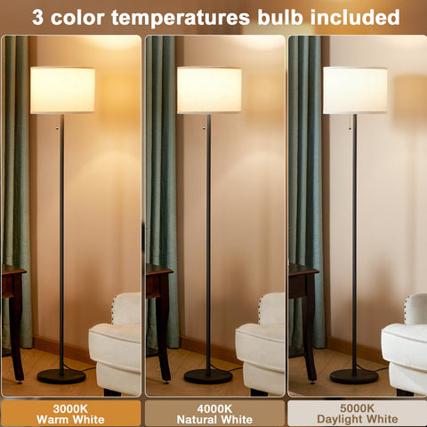 Ambimall 9W LED bulb included for energy-efficient brightness