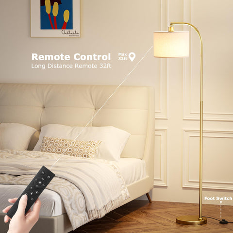 Ambimall Arc lamp's 63-inch arc height fits seating areas.