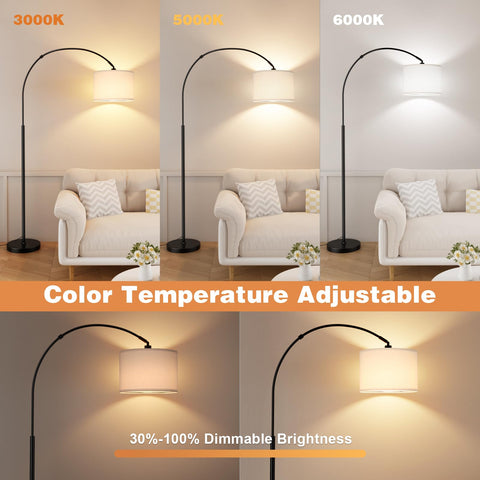 Ambimall 70-inch arc lamp blends mid-century style with modern illumination.