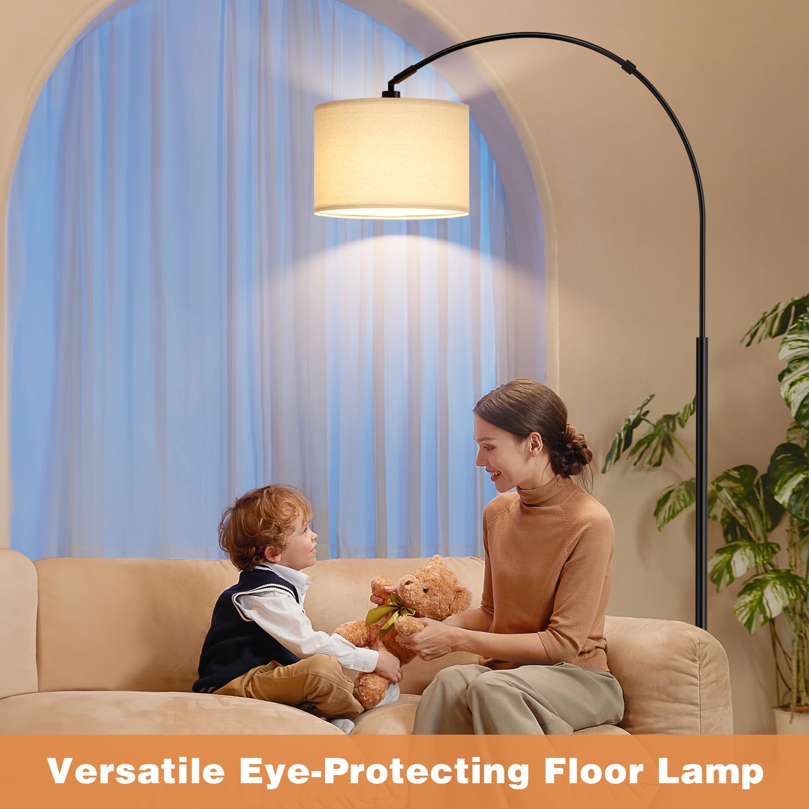 Ambimall heavy metal base ensures stability for busy homes